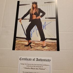 Madusa Crown Autographed Photo With COA